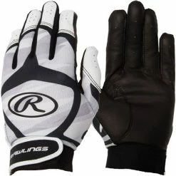 Rawlings Prodigy Adult Batting Gloves - White