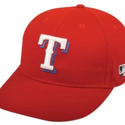 Team MLB Texas Rangers Red Alternate White 'T' ADULT Poly CottonTwill Cap