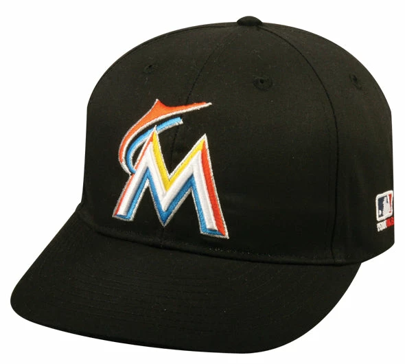 Team MLB Miami Marlins Black Home Adult Adjustable Cap 1 Team MLB Miami Marlins Black Home Adult Adjustable Cap