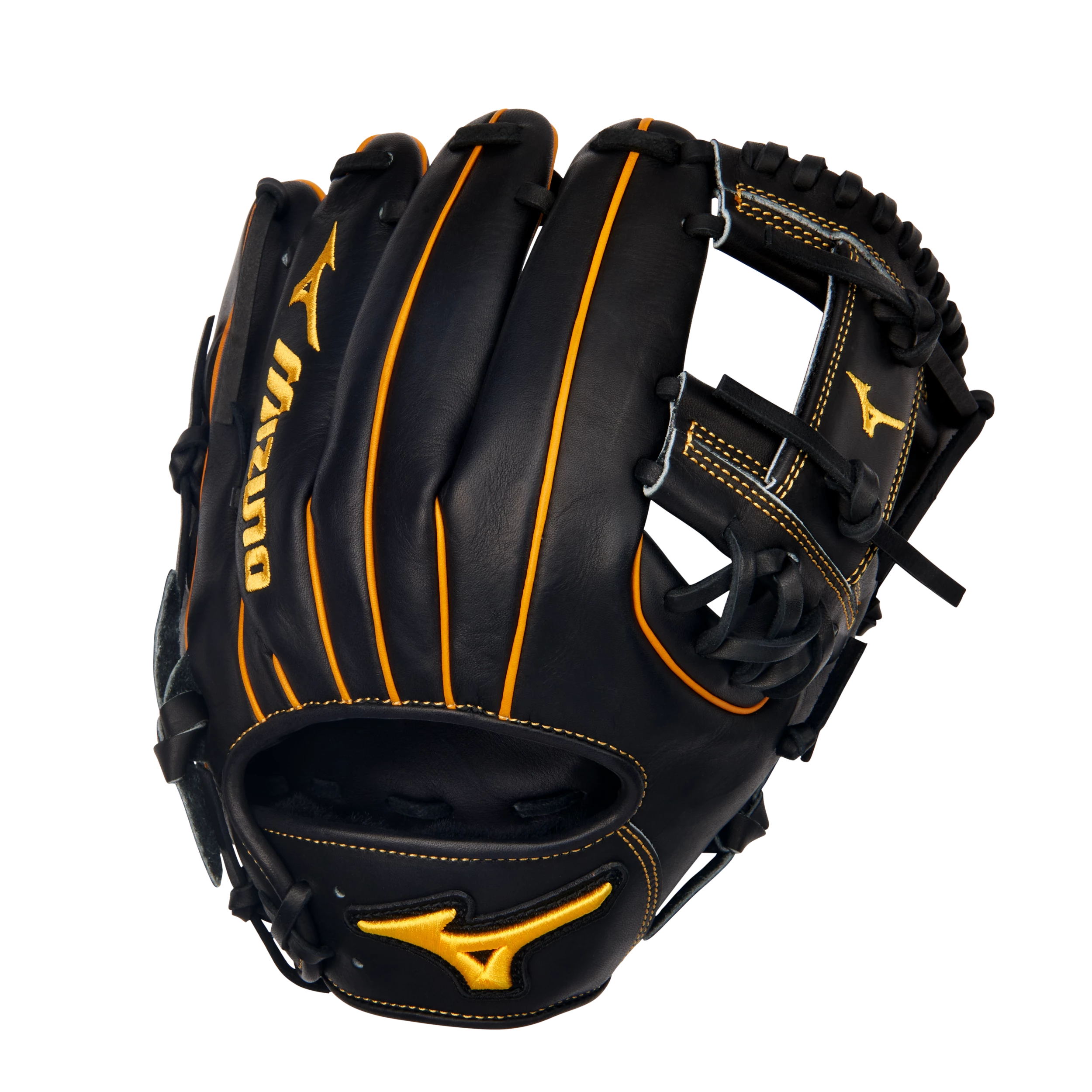 Mizuno Pro Select 11.5in Infield Glove || Black/Gold GPS2-400S 2 Mizuno Pro Select 11.5in Infield Glove || Black/Gold GPS2-400S - Image 2