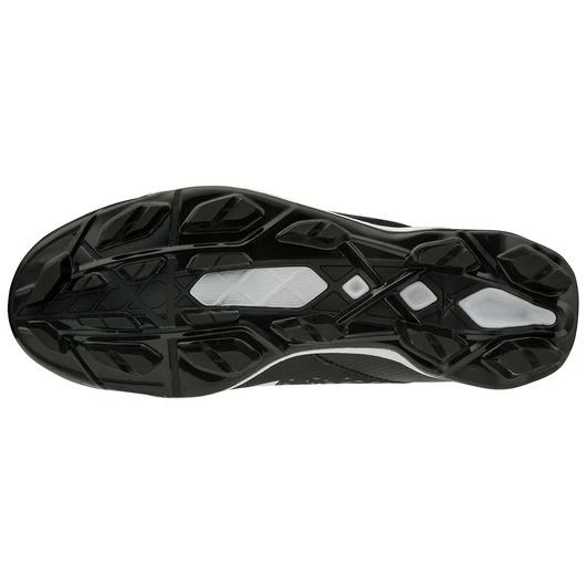 Mizuno Wave Select Nine Low Moulded Cleats - Black/White 4 Mizuno Wave Select Nine Low Moulded Cleats - Black/White - Image 4