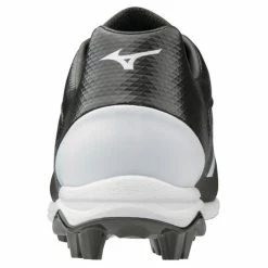 Mizuno Wave Select Nine Low Moulded Cleats - Black/White 10 Mizuno Wave Select Nine Low Moulded Cleats - Black/White -Bats shop 320584 9000 05