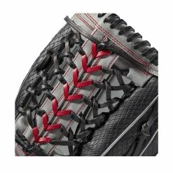 Wilson A2000 PF92SS Pedroia Fit SuperSnakeSkin 12.25in Outfield Glove -Bats shop 3ea3666a0471289e93eee94ef0c7d580e75cfb6f WBW100110 4 A2000 OF PF92SS 1225 BlackSnakeSS Grey Red