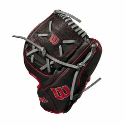 Wilson A1000 PFX2 Pedroia Fit 11in Infield/Pitcher's Glove -Bats shop 4cd7a6b565a64598a0078d61071a4047055194f1 WBW100131 2 A1000 PFX2 IF 11 Black Grey Red
