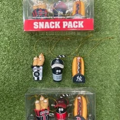 Sports World Christmas Snack Pack 3 Piece Ornament
