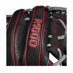 Wilson A1000 PFX2 Pedroia Fit 11in Infield/Pitcher's Glove -Bats shop 88db2a3a53973617cc5555f48a810da1d4fe8a49 WBW100131 5 A1000 PFX2 IF 11 Black Grey Red