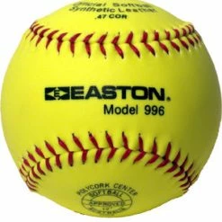 Easton "996" Neon Synthetic Leather 12in Softball || 6 PACK