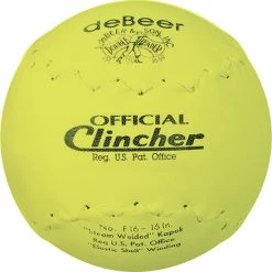 Rawlings DeBEER 16in Yellow Clincher Softball || SINGLE