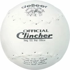 Rawlings DeBEER 16in White Clincher Softball || SINGLE