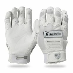 Franklin CFX FP Chrome Women Adult Batting Gloves - White