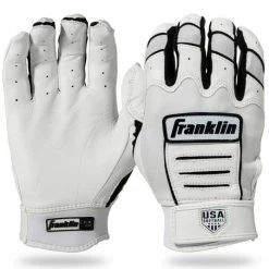 Franklin CFX FP Chrome Women Adult Batting Gloves - White/Black