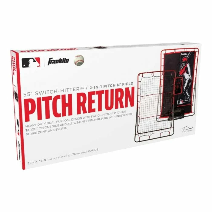 Franklin MLB 55in Switch-Hitter Pitch Return Net 2 Franklin MLB 55in Switch-Hitter Pitch Return Net - Image 2