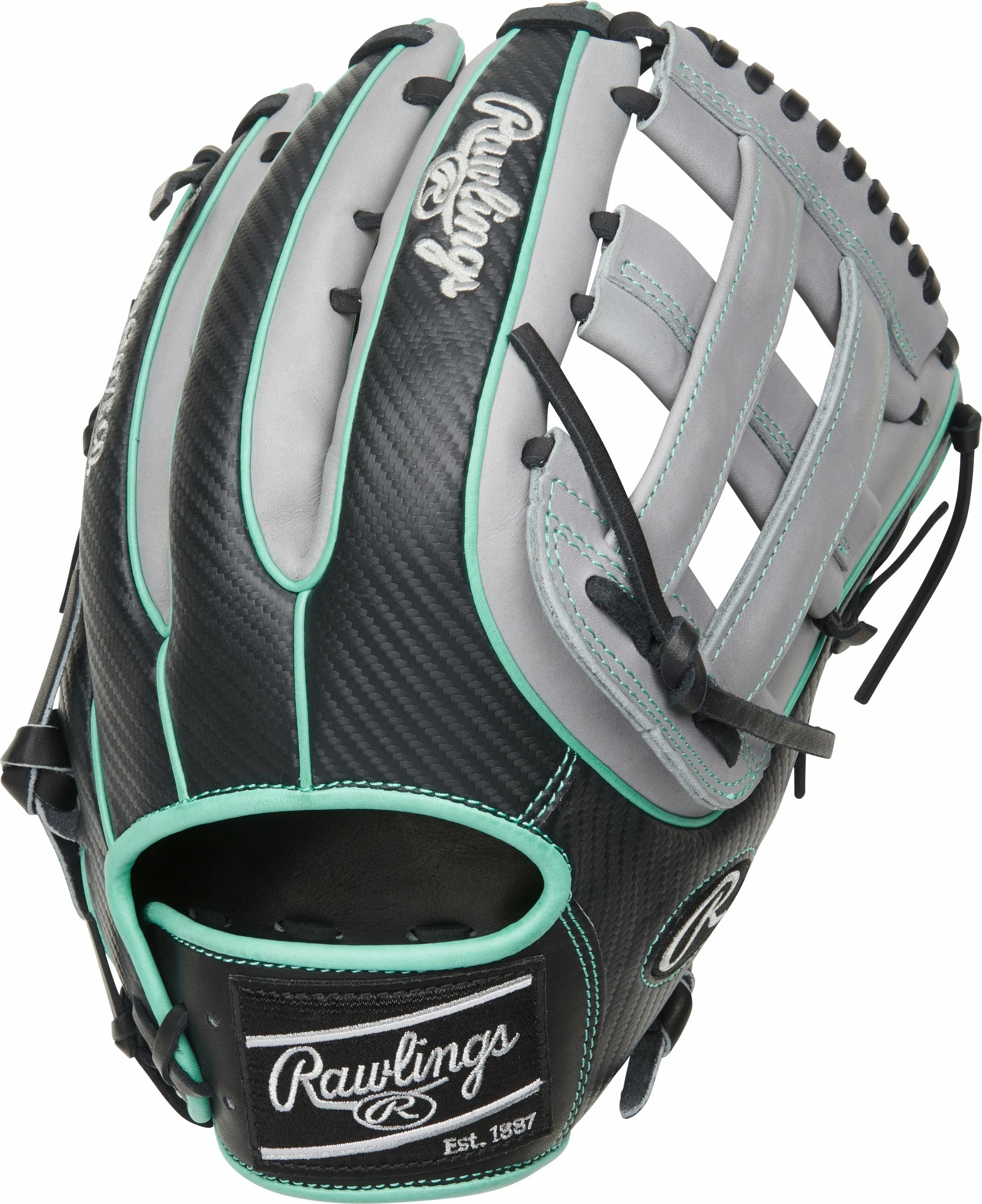 Rawlings Heart Of The Hide 12.75in Hyper Shell Outfield Glove || PRO3319-6BGCF 2 Rawlings Heart Of The Hide 12.75in Hyper Shell Outfield Glove || PRO3319-6BGCF - Image 2