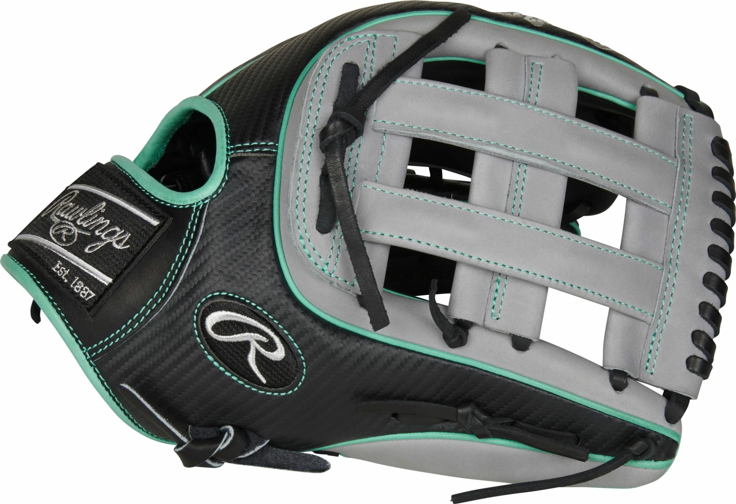 Rawlings Heart Of The Hide 12.75in Hyper Shell Outfield Glove || PRO3319-6BGCF 3 Rawlings Heart Of The Hide 12.75in Hyper Shell Outfield Glove || PRO3319-6BGCF - Image 3
