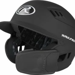 Rawlings Matte R16 W/ Reversible Jaw Guard Batting Helmet -Bats shop R6R07S MB 5