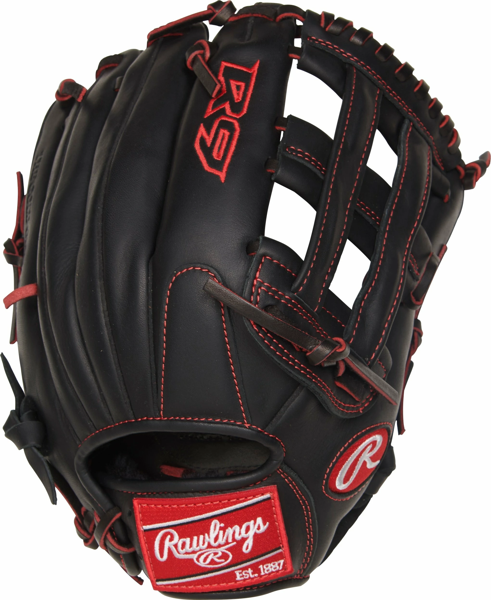 Rawlings R9 Series 12in Youth Taper Infield/Outfield Glove || R9YPT6-6B 2 Rawlings R9 Series 12in Youth Taper Infield/Outfield Glove || R9YPT6-6B - Image 2