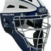 Rawlings Velo Adult Softball Catchers Helmet - Navy/White