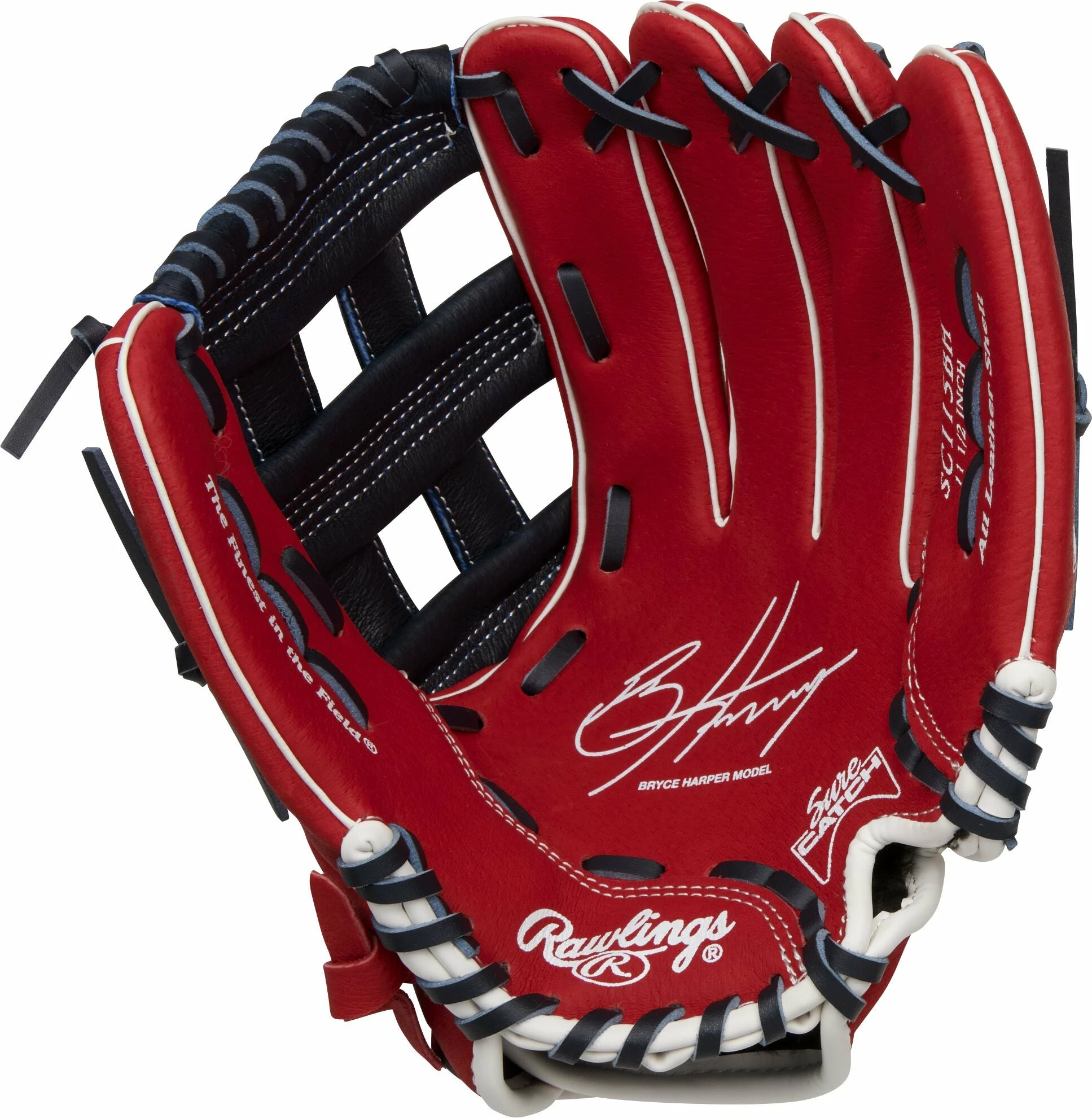 Rawlings Sure Catch 11.5in Bryce Harper Signature Youth Glove 1 Rawlings Sure Catch 11.5in Bryce Harper Signature Youth Glove