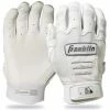 Franklin CFX Pro Chrome Women Adult Batting Gloves -White