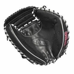 Wilson A2000 M1DSS SuperSkin 33.5in Catcher's Glove -Bats shop b1ea0d0c60642c0de44479943df4593c47087a37 WBW100401 1 A2000 M1D C 335 Black White Red