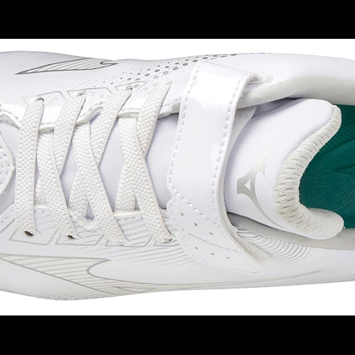 Mizuno LightRevo Junior TPU Moulded Cleats - White/White 4 Mizuno LightRevo Junior TPU Moulded Cleats - White/White - Image 4