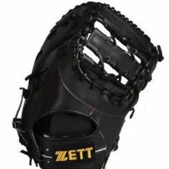 Zett Gran Status Black 12in First Base Glove -Bats shop bpgt 8113 bk