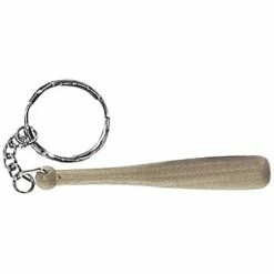 Markwort Mini Wood Bat Keyring 3"