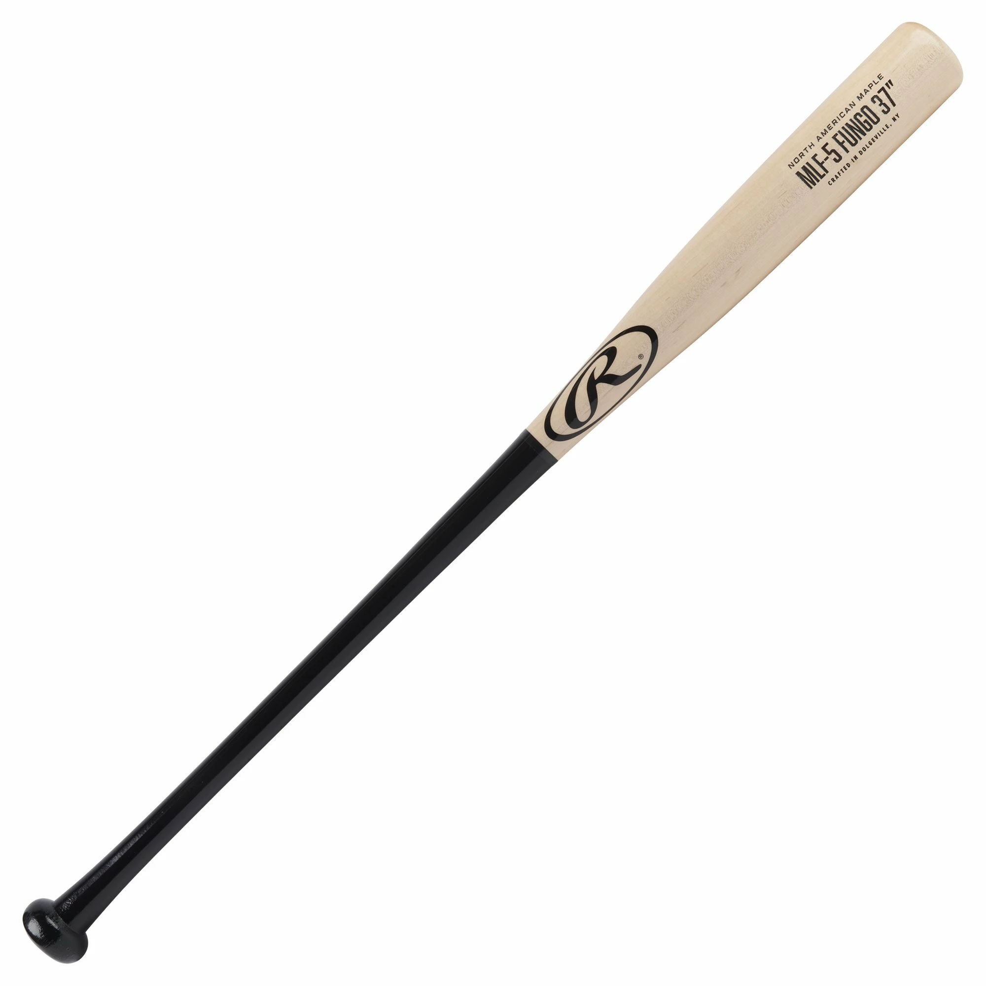 Rawlings MLF6 34in Maple Fungo Bat - Black/Natural 1 Rawlings MLF6 34in Maple Fungo Bat - Black/Natural