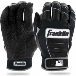Franklin CFX Pro Adult Batting Gloves - Black/Black