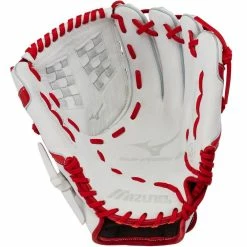Mizuno MVP Prime SE Softball White/Red 12.5in Infield/Outfield Glove