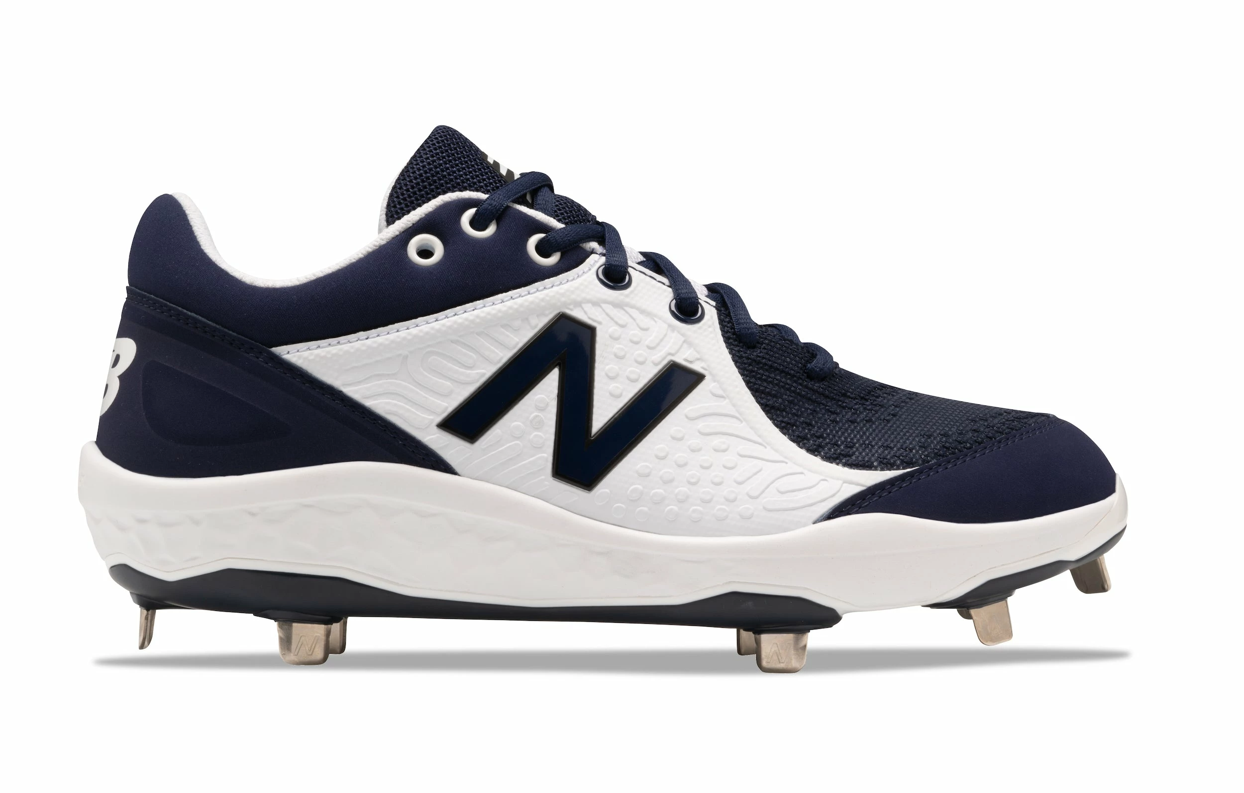 New Balance Fresh Foam 3000v5 2E Fit Metal Cleats - Navy 1 New Balance Fresh Foam 3000v5 2E Fit Metal Cleats - Navy