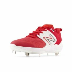 New Balance Fresh Foam 3000v6 2E Fit Metal Cleats - Red -Bats shop l3000tr6 205