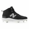 New Balance Fresh Foam 3000v6 2E Fit Mid Metal Cleats - Black