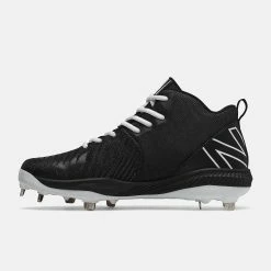 New Balance FuelCell Mid 4040v6 2E Fit - Black/White Metal Cleats -Bats shop m4040bk6 nb 03 i