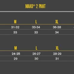 Easton Mako 2 Players Pants 5 Easton Mako 2 Players Pants -Bats shop mako2 pant sizing chart