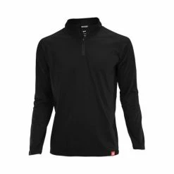 Marucci Long Sleeve Quarter Zip Shirt - Black