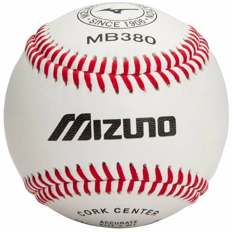Mizuno MB380 Premium Leather Baseball || SINGLE 1 Mizuno MB380 Premium Leather Baseball || SINGLE