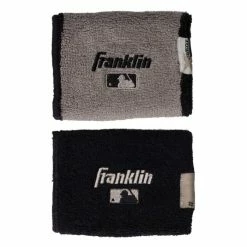 Franklin MLB® 4" X-Vent Reversible Wristbands || Pair -Bats shop mlb x vent reversible wristbands black gray 4 inch 1