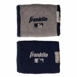 Franklin MLB® 4" X-Vent Reversible Wristbands || Pair -Bats shop mlb x vent reversible wristbands navy gray 4 inch