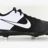 Nike Alpha Huarache Varsity Metal Cleats - Black/White