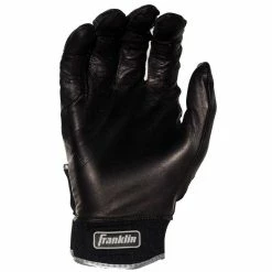 Franklin Powerstrap Chrome Adult Batting Gloves -Bats shop powerstrap chrome batting gloves black 20490f 2