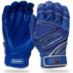 Franklin Powerstrap Chrome Adult Batting Gloves -Bats shop powerstrap chrome batting gloves royal