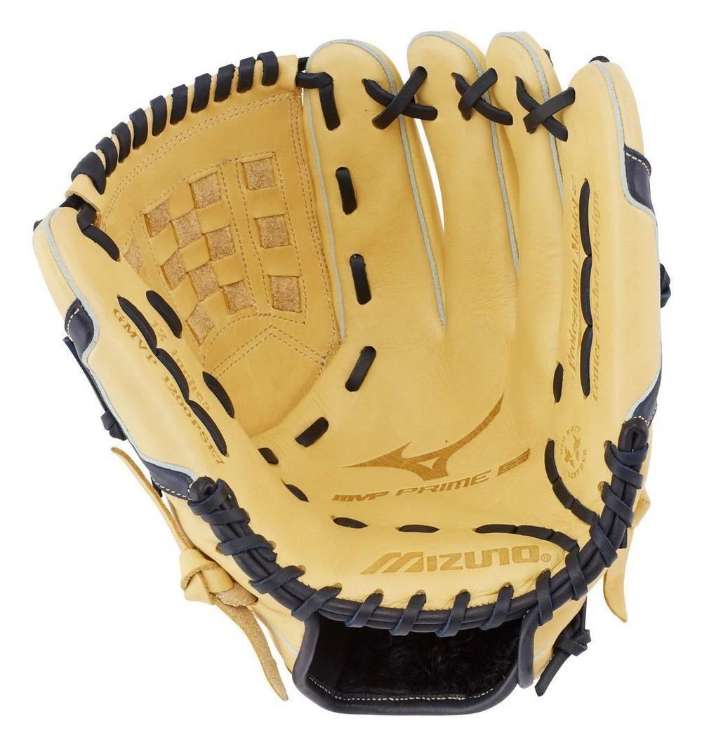Mizuno MVP Prime SE Tan/Navy 12in Infield/Pitcher's Glove 1 Mizuno MVP Prime SE Tan/Navy 12in Infield/Pitcher's Glove