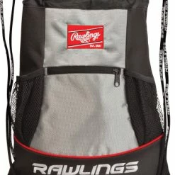 Rawlings Player's Draw String Bag Black/Silver
