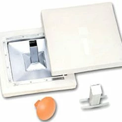 X-Plate Hollywood Style Base Steel Stem White