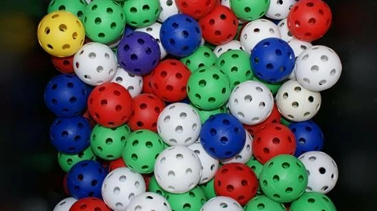 Markwort X-Plate 9in Plastic Wiffle Baseballs || SINGLE 2 Markwort X-Plate 9in Plastic Wiffle Baseballs || SINGLE - Image 2