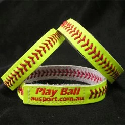 X-Plate Wrist Band Real Seam Optic Yellow Leather Bracelet