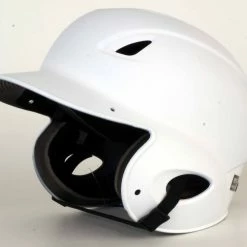 MVP Adjustable Dial-Fit Batting Helmet - Matte -Bats shop white matte scaled